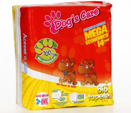 Tapete Higiênico Dog's Care com 7 e  30 unidades